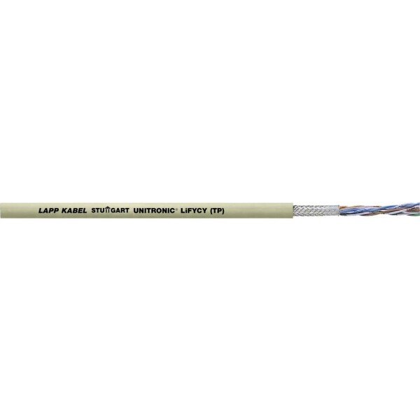 LAPP 34233/500 datový kabel UNITRONIC® LiFYCY (TP) 8 x 2 x 0.08 mm² šedá 500 m