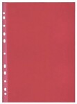 Prospektový obal A4 hladký, 50 mikronů, HERLITZ, 100ks - červený
