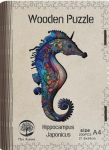 Wooden puzzle Hippocampus Japonicus A4