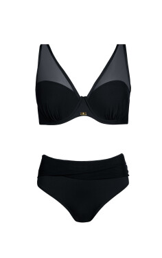 Dámský dvoudílné plavky Fashion 38 S730V38 Černá - Self černá 46D