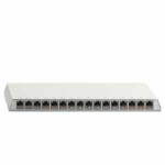 Intellinet 24-Port Cat6a Patchpanel geschirmt 1HE Kabeleinführung 90° abgewinkelt schwarz 24 portů patch panel 483 mm (1