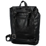 Trendy dámský koženkový kabelko-batoh Vexen, černý