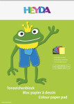 HEYDA Blok barevných papírů A4 žába 10 listů