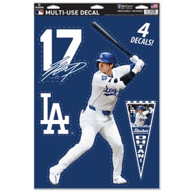 Samolepka Los Angeles Dodgers MLB Shohei Ohtani #17 Player Set (4 ks)% 1 ks