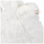 Stylová dámská plyšová kabelka do ruky Arianda, bílá