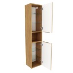 Koupelnová skříňka vysoká SAT Feel 36x165x32 cm dub medový mat SATFEELV36DM SATFEELV36DM