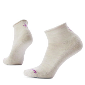 Unisex merino městské ponožky SMARTWOOL Everyday Roll Top Ankle Socks, Moonbeam velikost: 42-45 (L)