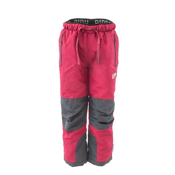 Kalhoty sportovní outdoorové, podšité fleezovou podšívkou, Pidilidi, PD1121-16, vínová - 140 | 10let
