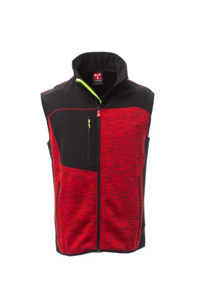 Pánská vesta Payper TOUR Barva: Červená/ Černá/ Žlutá Fluo, Velikost: 5XL (S003610103030205XL)
