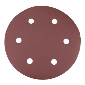 Brusný výsek na suchý zip, 225mm, P220, 6 otvorů, bal. 5ks, WORCRAFT