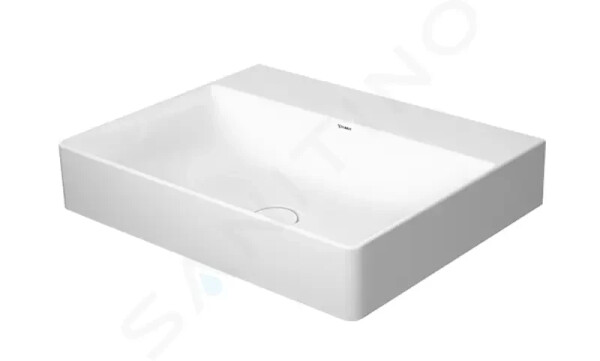 DURAVIT - DuraSquare Umyvadlo 600x470 mm, DuraCeram, alpská bílá 2353600070