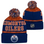 Outerstuff Dětská zimní čepice Edmonton Oilers NHL Puck Pattern Cuffed Pom
