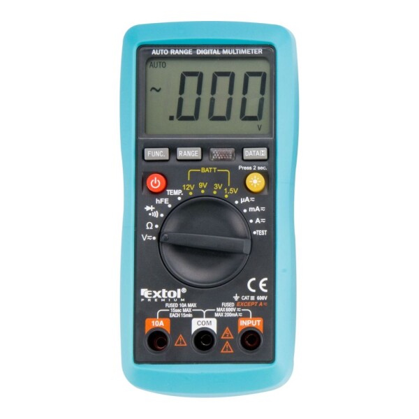 EXTOL PREMIUM 8831250 Multimetr digitální, AUTO, AC 2-600V