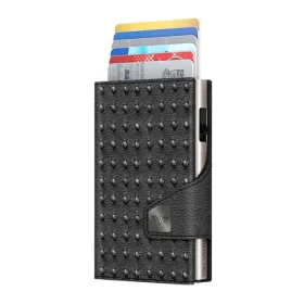 TRU VIRTU Click Slide Punk Silver/Silver / Peněženka / RFID ochrana / kůže a hliník / až 12 karet (24104000708)