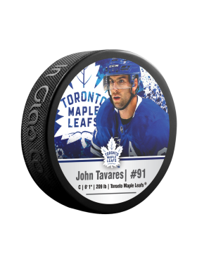 Inglasco / Sherwood Puk John Tavares #91 Toronto Maple Leafs NHL Souvenir Hockey Puck