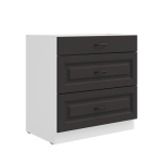 Spodní skříňka Stilo 80 D 3S BB - Premium Box Barva korpusu: Dub artisan, Barva dvířek: Dust Grey