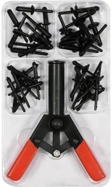 Yato Nýtovačka ruční 165 mm, plastové nýty 5;6,3;6,6 mm 41 ks YT-35970