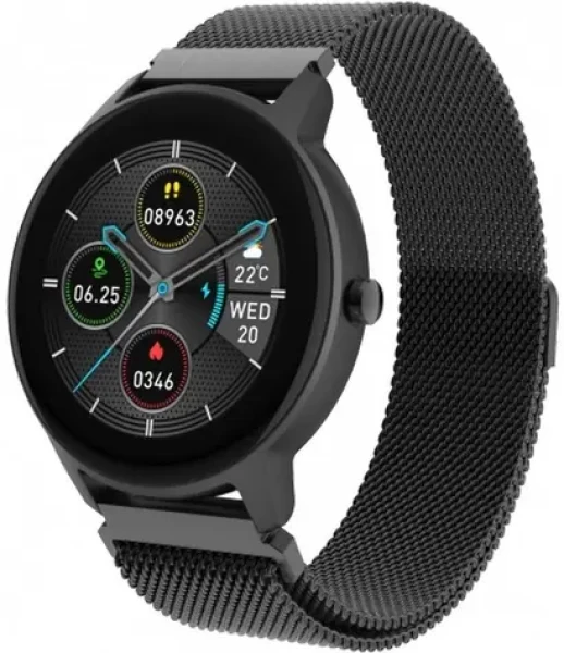 Forever ForeVive 2 Slim SB-325 černá / chytré hodinky / 1.22" IPS / 240x240 / Bluetooth 5.1 / IP68 (GSM114127)