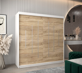 Šatní skříň Abi Y0 Barva korpusu: Bílá, Rozměry: 200 cm, Dveře: Dub sonoma
