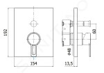 PAFFONI - Ringo Baterie pod omítku pro 2 spotřebiče, černá mat RINBOX015NO/M