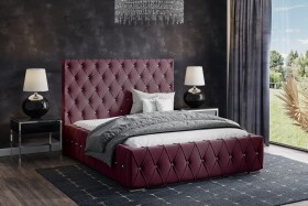 FRONTI Postel MODEL 06 160x200 bordó - MAGIC VELVET 2229