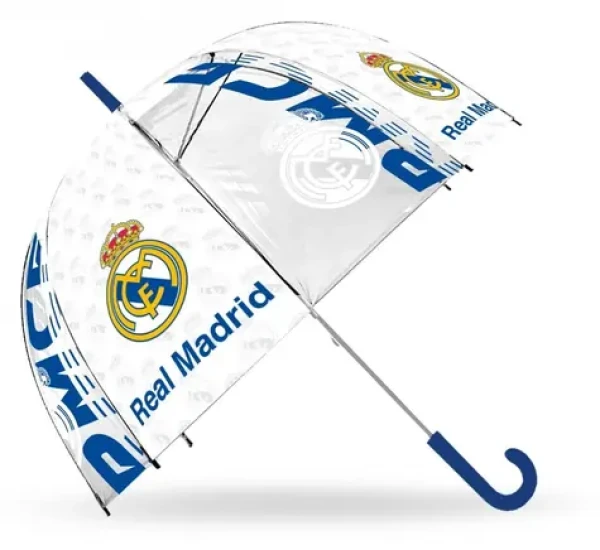 Deštník Real Madrid průhledný / Deštník / Manuální otevírání (RM00018)