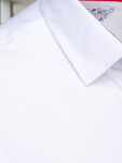 Pánská elegantní hladká bílá košile SLIM FIT FashionStreet DX2618 XXL