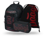 BAAGL Set Skate Red (batoh, penál, sáček)