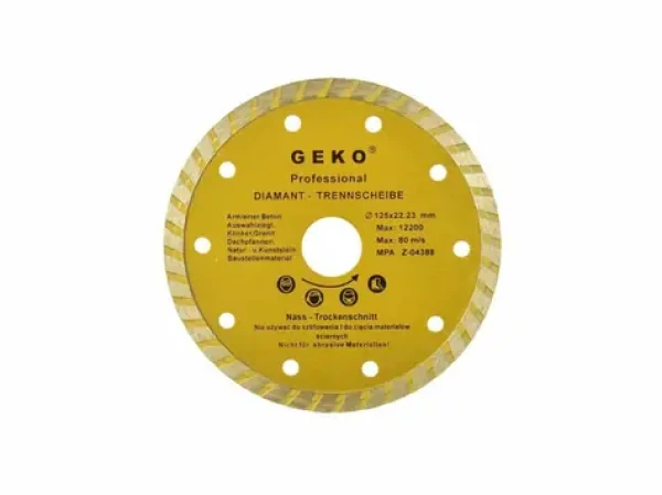 GEKO G00261 / Řezný kotouč diamantový Turbo / 125 x 8 x 22.2 mm (G00261)
