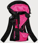Černo-růžová dámská softshellová bunda (HH030-1) černá S (36)