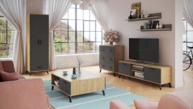 FRONTI Šatní skříň LUX 28 bílá / zrcadla 6764