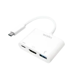 LogiLink UA0258 bílá / USB-C Hub / 1x USB-C / 1x USB-A / 1x HDMI (UA0258)