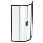 IDEAL STANDARD - Connect 2 Sprchový kout 100x100 cm, černá/čiré sklo K9252V3