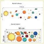 Samolepka Sluneční soustava