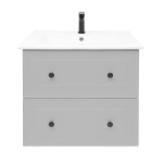 Koupelnová skříňka s umyvadlem Naturel Forli 60x53x46 cm šedá mat FORLI60GMU FORLI60GMU