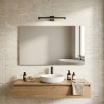 Koupelnové nástěnné LED svítidlo SWE049-1W 40 cm Black OSW-20149