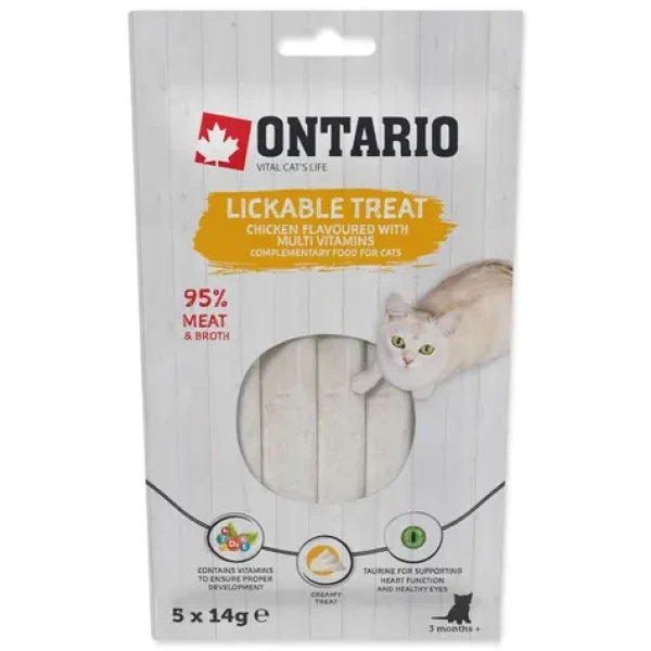 Ontario Pochoutka lízací kuře + multivitamin 5x14g (213-53308)