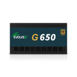 EVOLVEO G650, zdroj 650W, 80+ GOLD, ATX 3.1, aPFC, 140 mm ventilátor, plně modulární, záruka 3 roky, černý