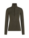 Dámské merino triko dlouhý rukáv, 1/2 zip ICEBREAKER Wmns 175 Everyday LS Half Zip, Dark Loden velikost: S