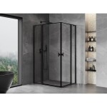 MEXEN/S - Mist L Duo sprchový kout dveře křídlové 95 x 90, černý okraj, černá 8A4L-095L-090P-70-70
