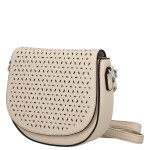 Moderní dámská koženková crossbody kabelka Lydie, tmavě béžová