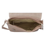 Módní malá dámská kožená crossbody Victorien starorůžová