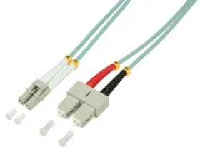 LogiLink LC-SC modrá / Optický patch kabel / OM3 / 50/125 / Duplex / 1 m (FP3LS01)