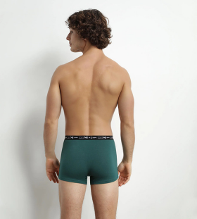 Pánské boxerky 3 ks DIM COTTON STRETCH BOXER 3x - DIM - tmavě zelená M