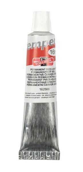 Koh-i-Noor temperová barva 16 ml - červená světlá permanentní