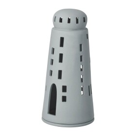 Räder Porcelánový svícen Lighthouse Grey, šedá barva, porcelán