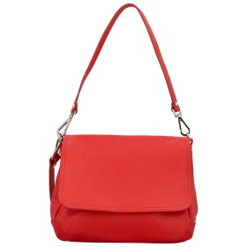 Stylová dámská kožená crossbody kabelka Keolla, červená
