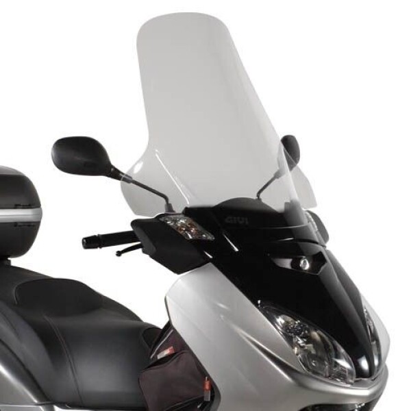D438St plexi čiré Yamaha X-max 125-250 (05-09), vxš635x695 mm, o 255 mm vyšší než originál