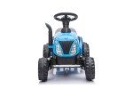 Mamido Dětský elektrický traktor Swift s přívěsem modrý