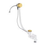 OMNIRES - CGS Sifon vanový automat komplet s napouštěním zlatá kartáčovaná /GLB/ TK132-PLUS-3.07+64-SGLB